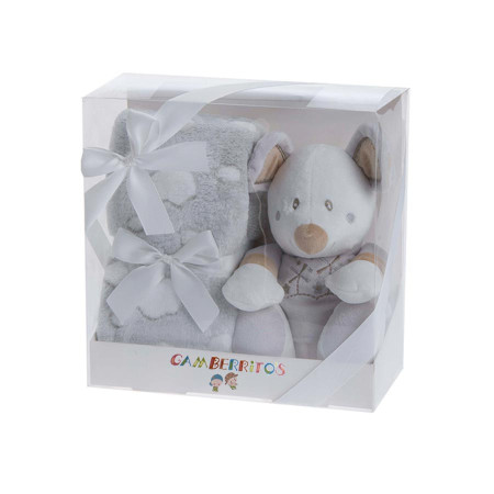 BIECO León Manta Bebe con Peluche, 30 cm, Doudou Bebe