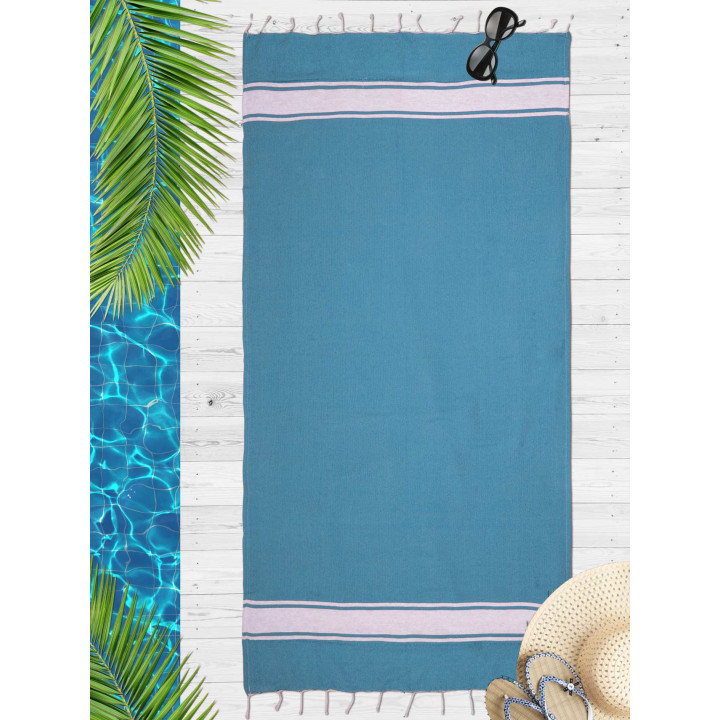 Toalha Onar Pareo Azul Claro | Toalha de sarongue de praia | Revitex on-line