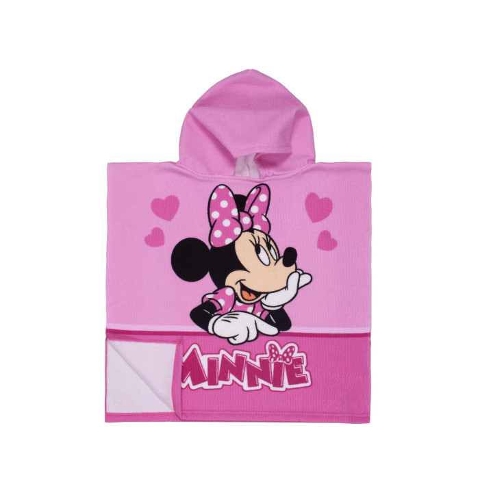 Poncho Toalha Minnie | Toalha com capuz infantil para praia | Revitex