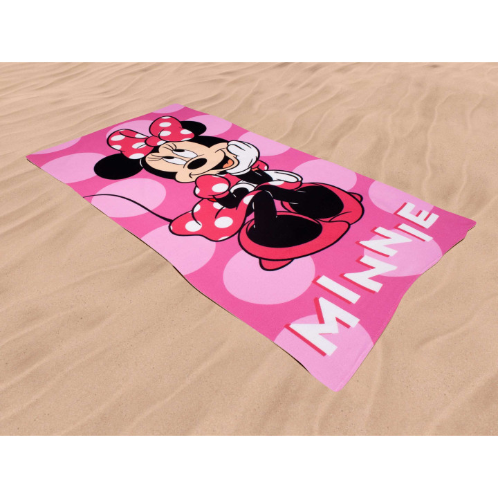 Toalha de praia infantil Minnie Polka Dot | Toalha de piscina barata | Revitex