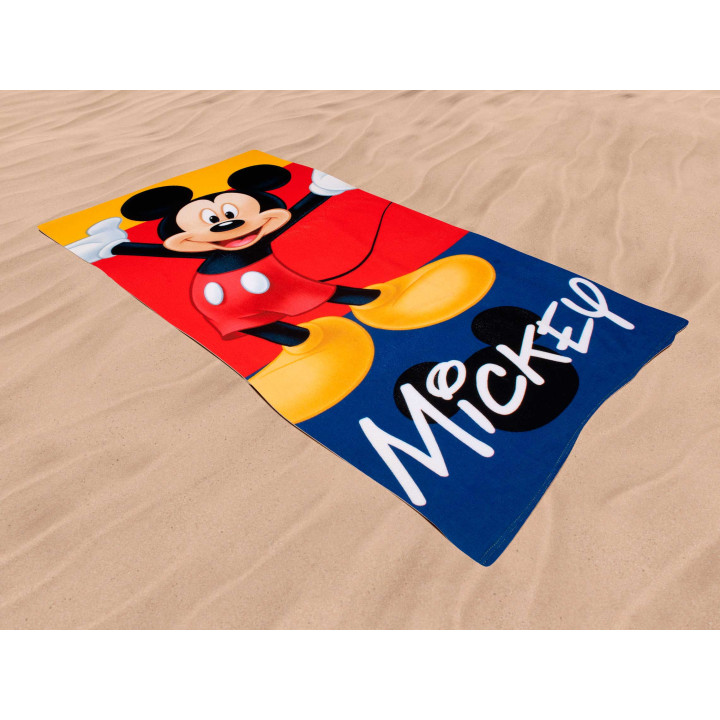 Toalla Playa Infantil Mickey Feliz| Toalla piscina barata| Revitex
