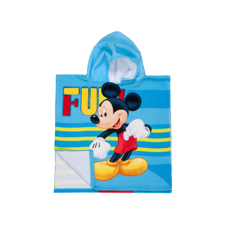 Poncho Toalha Mickey | Toalha com capuz infantil para praia | Revitex