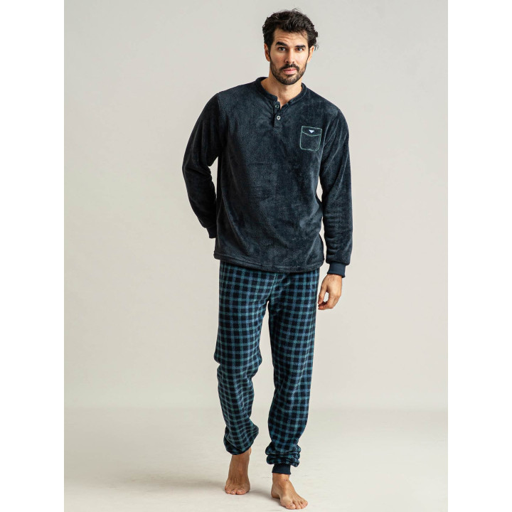 Pijama Privata Coralina Tom| Pijama de homem de inverno | Revitex