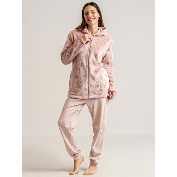 Robe coralina Sintra| Roupão de Inverno de Mulher| Revitex