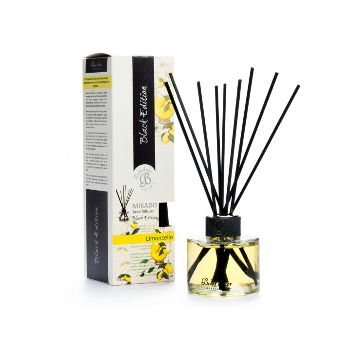 Mikado Black Edition Boles Limoncello | Difusor de aroma