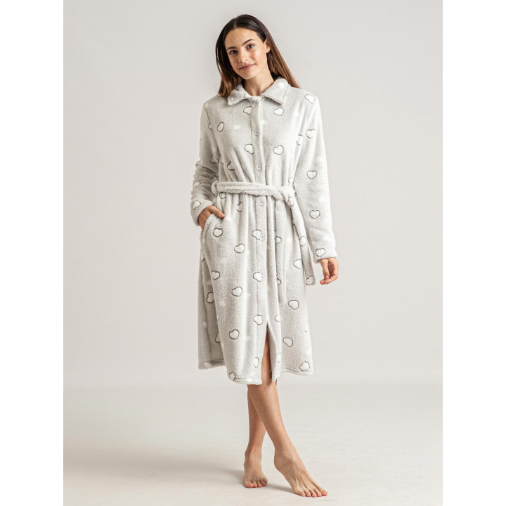 Robe coralina Sol | Roupão de Inverno de Mulher| Revitex