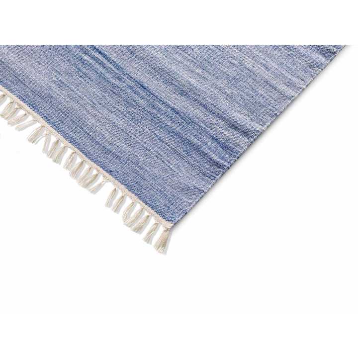 Alfombra Eco-Dhurrie Azul | Alfombra salón o dormitorio