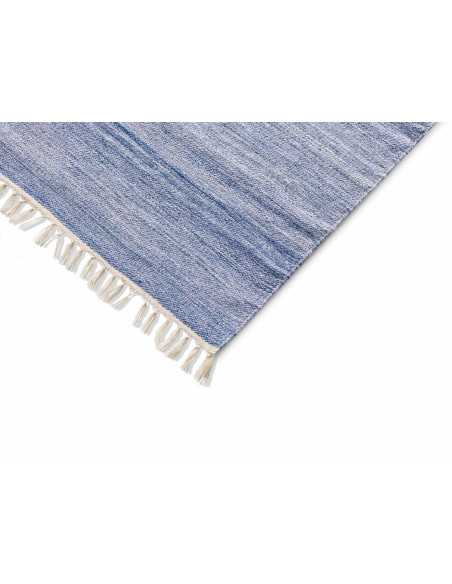 Alfombra Eco-Dhurrie Azul | Alfombra salón o dormitorio